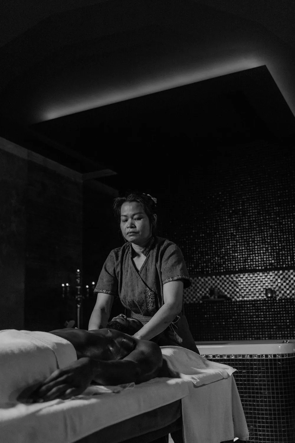 Candle-lit hot stone relaxation massage in Wylie, TX