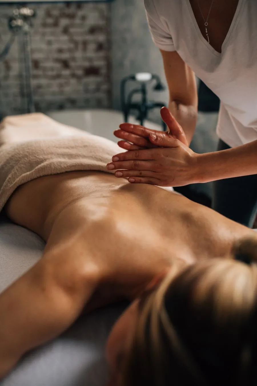Relaxing Swedish massage treatment at Sunflower Massage spa in Wylie, TX
